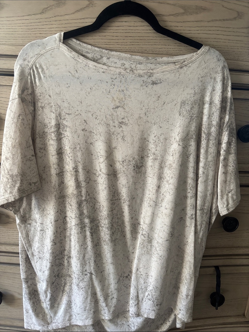 Lululemon back in action short sleeve top in Light Taup size 10